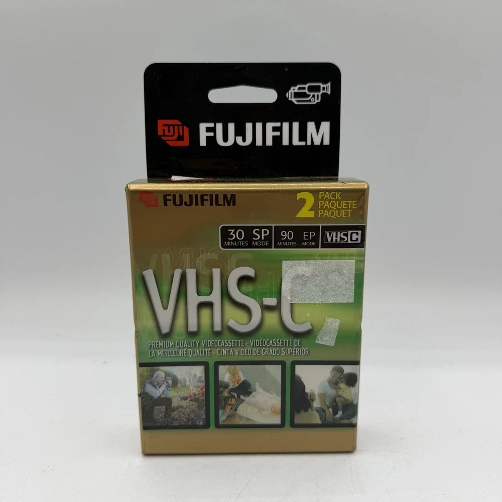 FujiFilm VHS-C Camcorder TC-30 Blank Tapes 2‎ Pack New